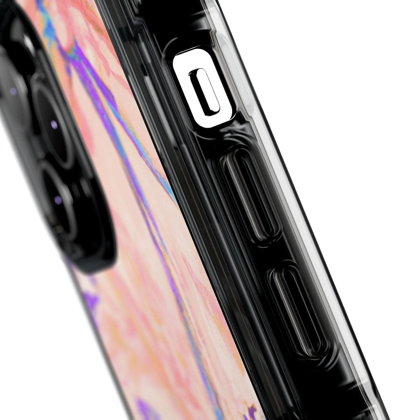 Tropical Doodles/Peach Magnetic Clear Phone Case, Many Models