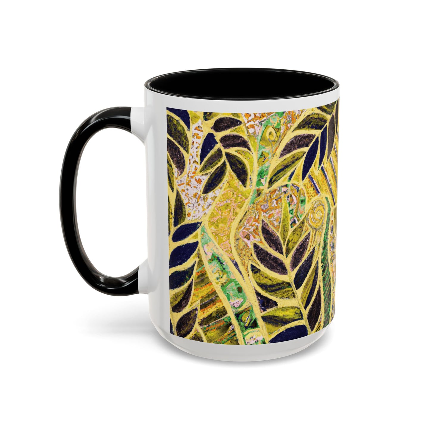 Accent Color Coffee Mug (11, 15oz), Amazon Whimsy/Yellow, Various Colors