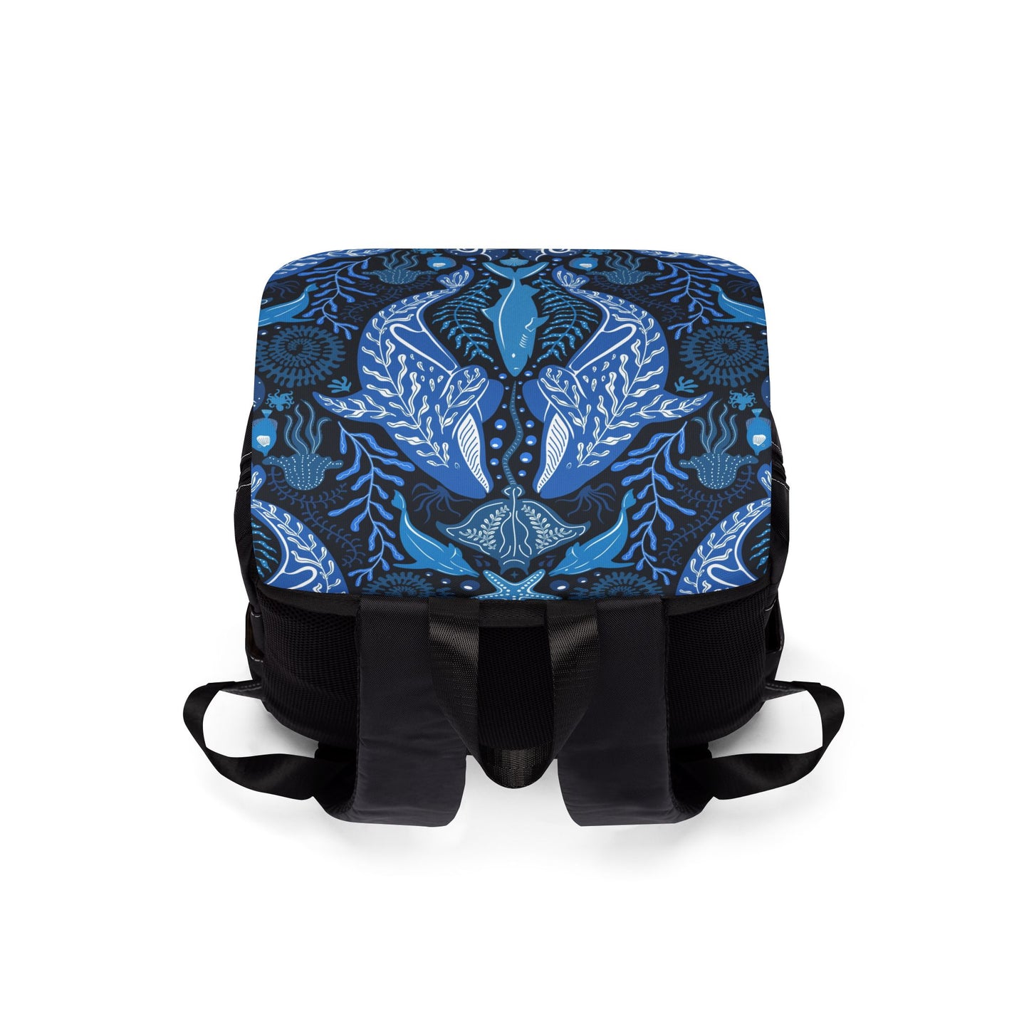 Tropical Ocean Casual Backpack - Perfect for Everyday Adventures / Mystic Ocean, Blue