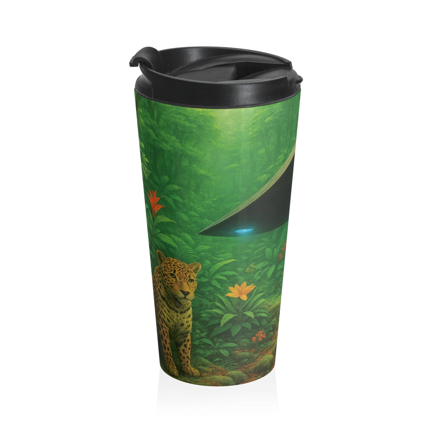 15 oz. Stainless Steel Travel Mug / UFO & Jaguars