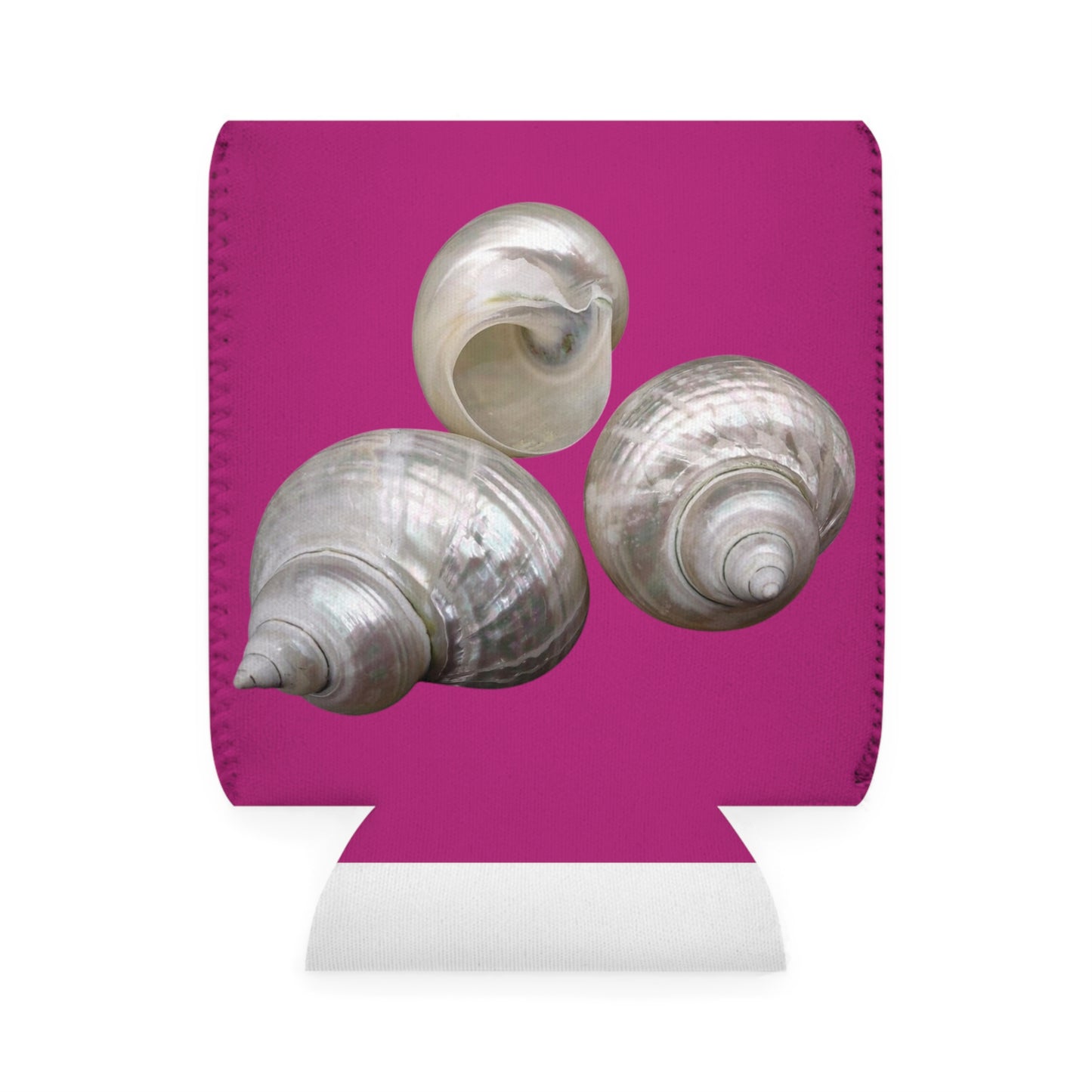 Three Nautilus Shells/Pink Cooler Sleeve - Perfect for Outdoor Picnics
