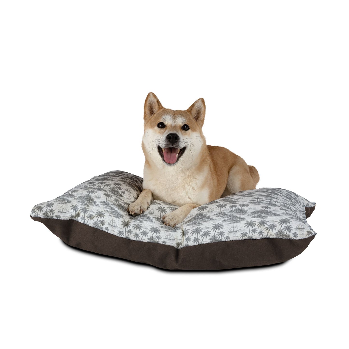 Pet Bed - Cozy and Fun Dog or Cat Bed for Beach Lovers / Faraway Toile, Noir