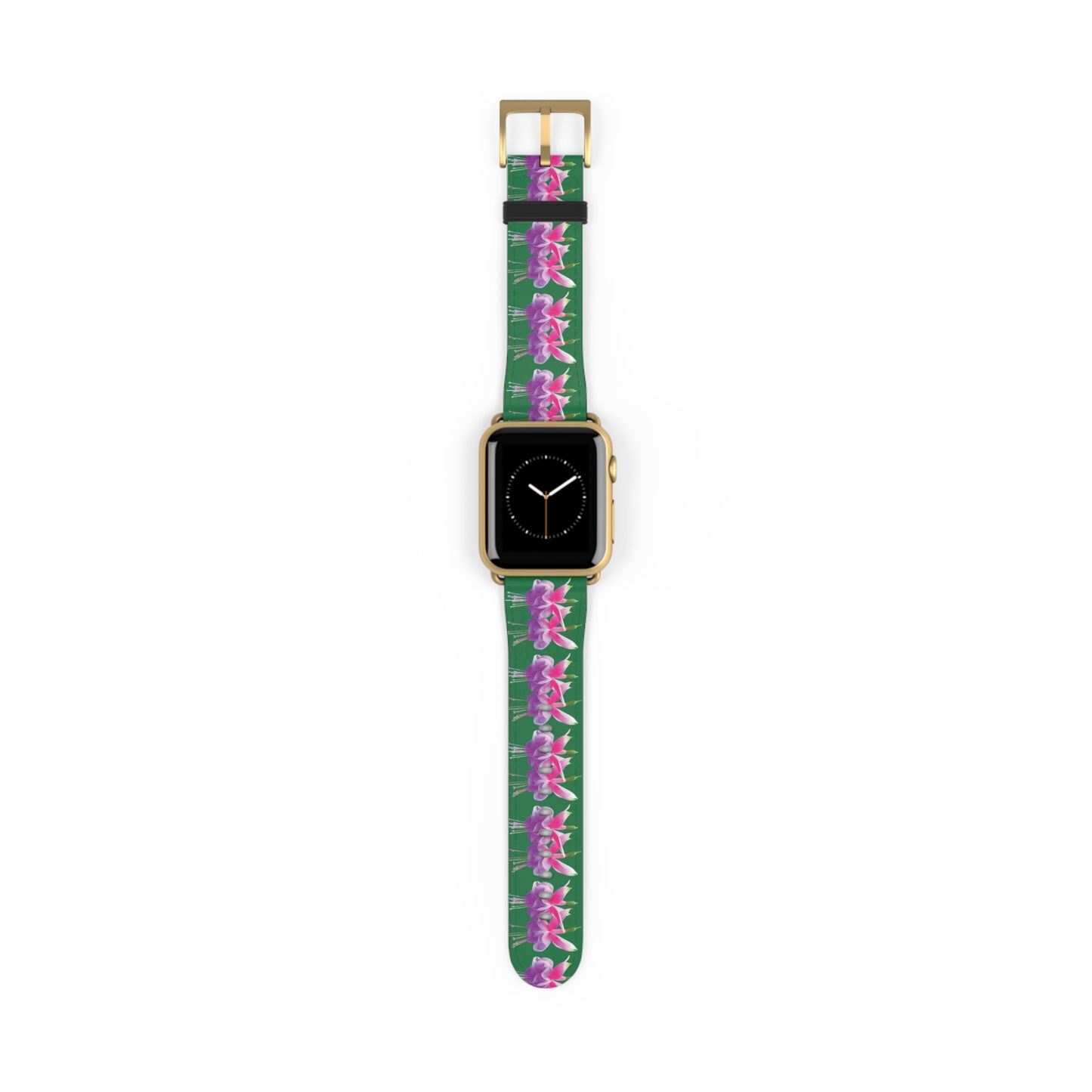 Apple Watch Band - Two Fuchsias, dark green