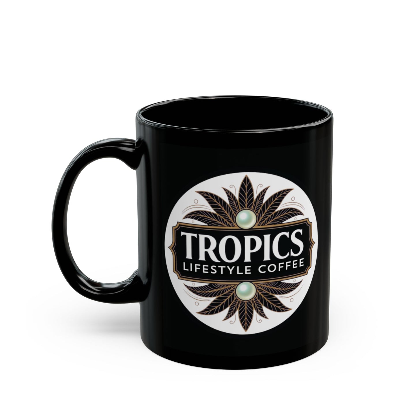 Black Coffee Mug - Water TLCoffee Logo