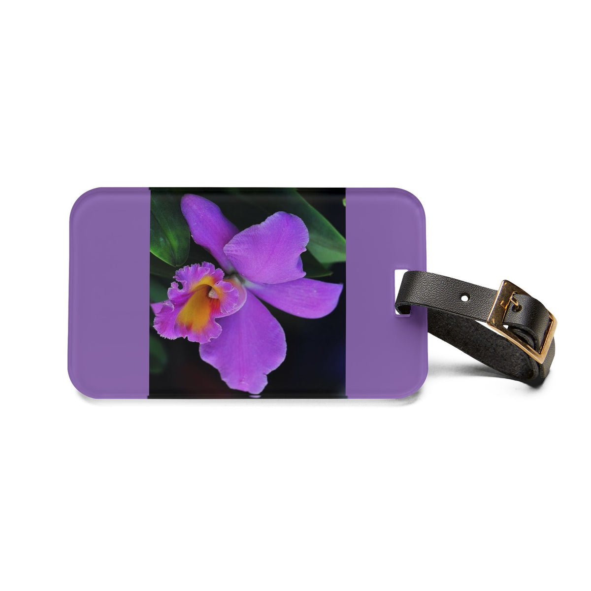 Luggage Tag - Purple Orchid