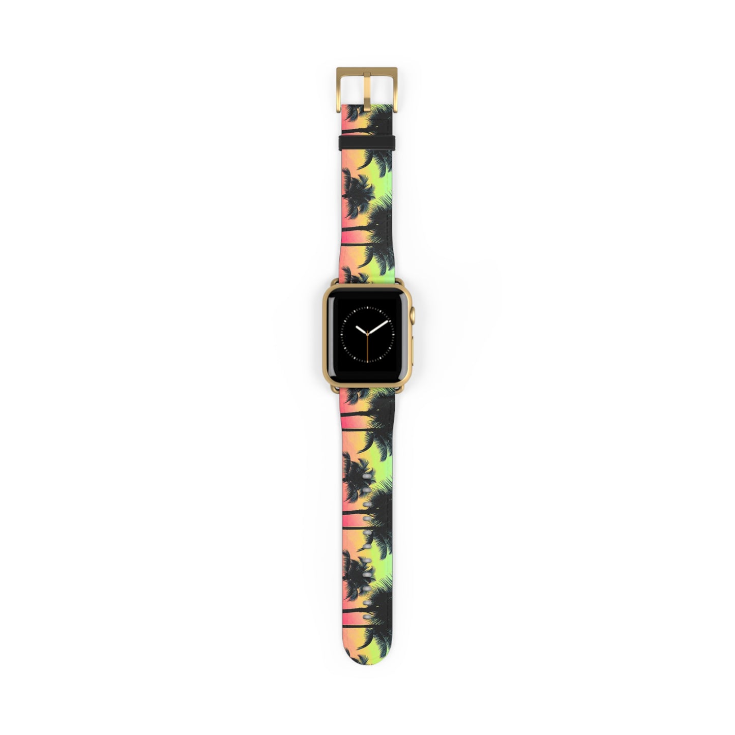 Apple Watch Band - Tropical Palm Glow Sangria