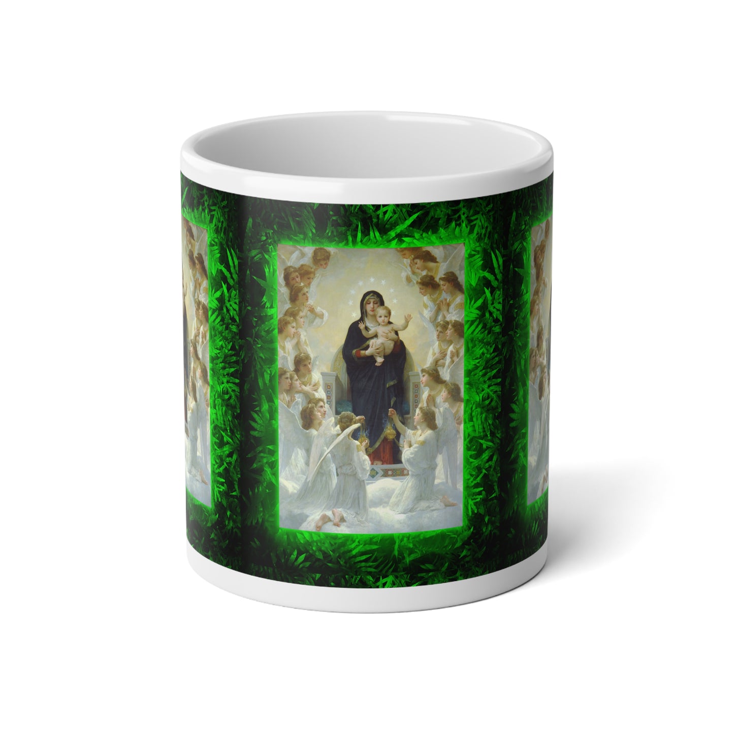 Religious Jumbo Mug, 20oz, Queen of the Angels | Tropical Coffee Cup