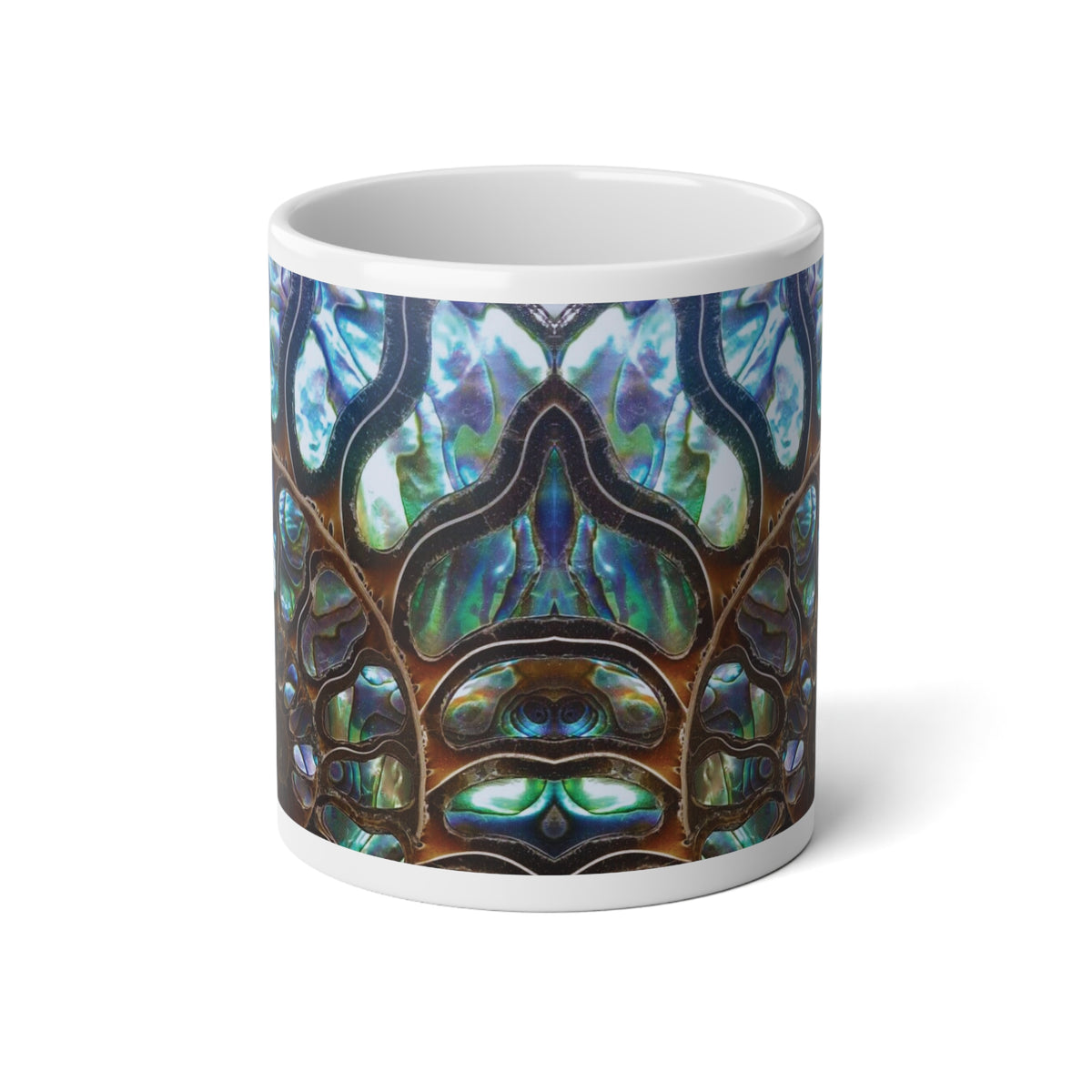 Jumbo Mug, 20oz, Ammonite and Abalone | Tropical Coffee Cup