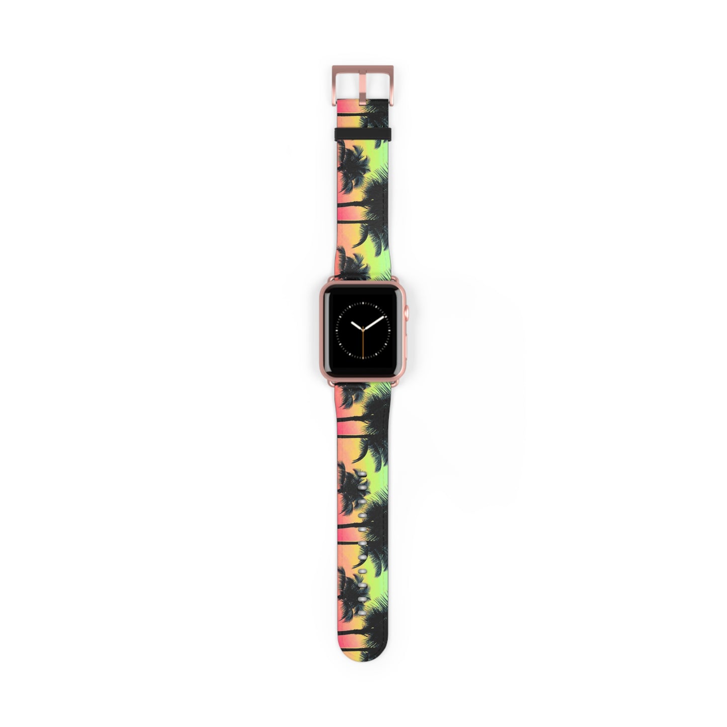 Apple Watch Band - Tropical Palm Glow Sangria