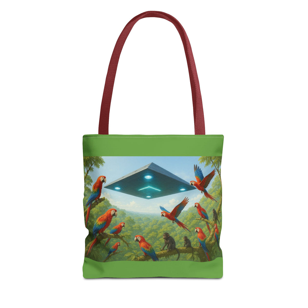 UFO and Macaws Tote Bag - 3 Sizes