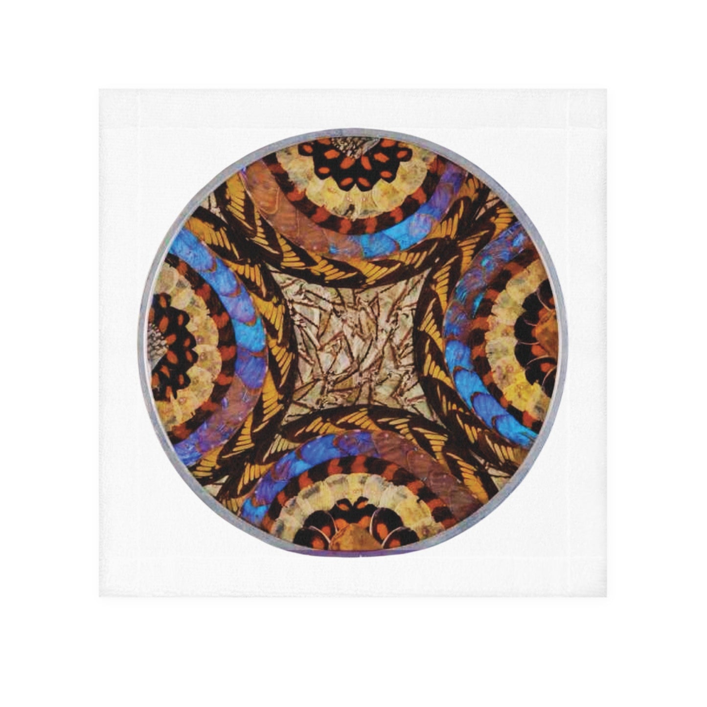 Face Towel - Real Butterfly Wing Plate #3