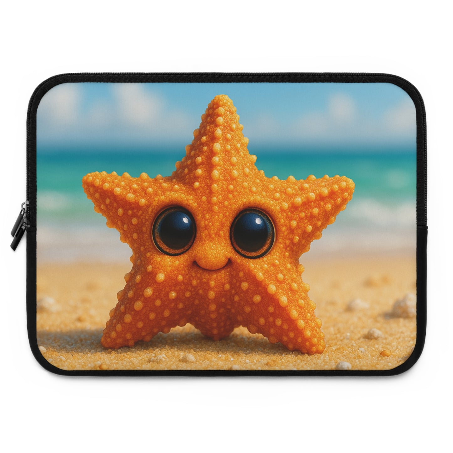 Tropical Laptop Sleeve, 5 Sizes - Perfect for Beach Lovers & Students / Baby Starfish