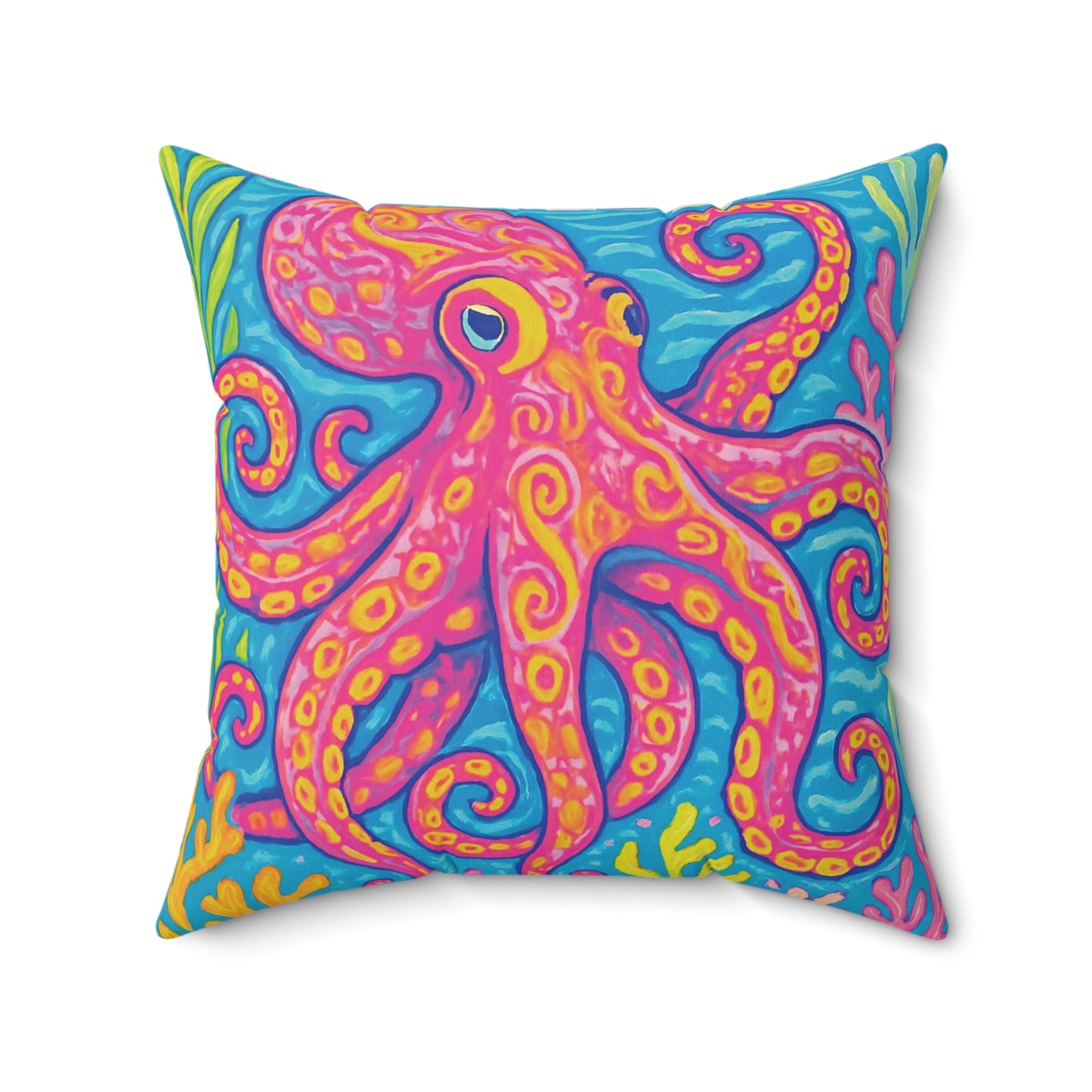 Decorative Pillow - Accent Cushion, 4 Sizes / Octopus Kraken Joe