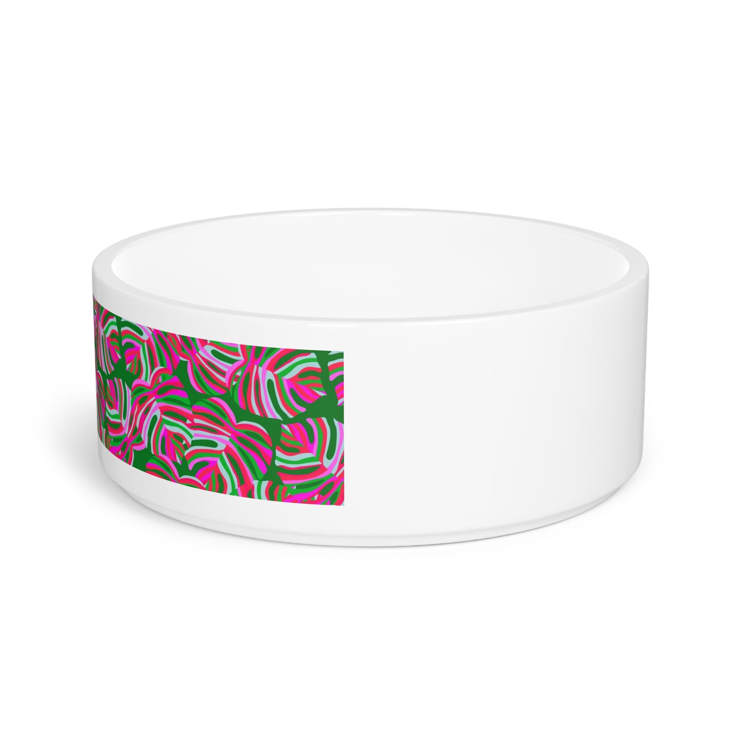 Pet Bowl, Monstera Pink Pop