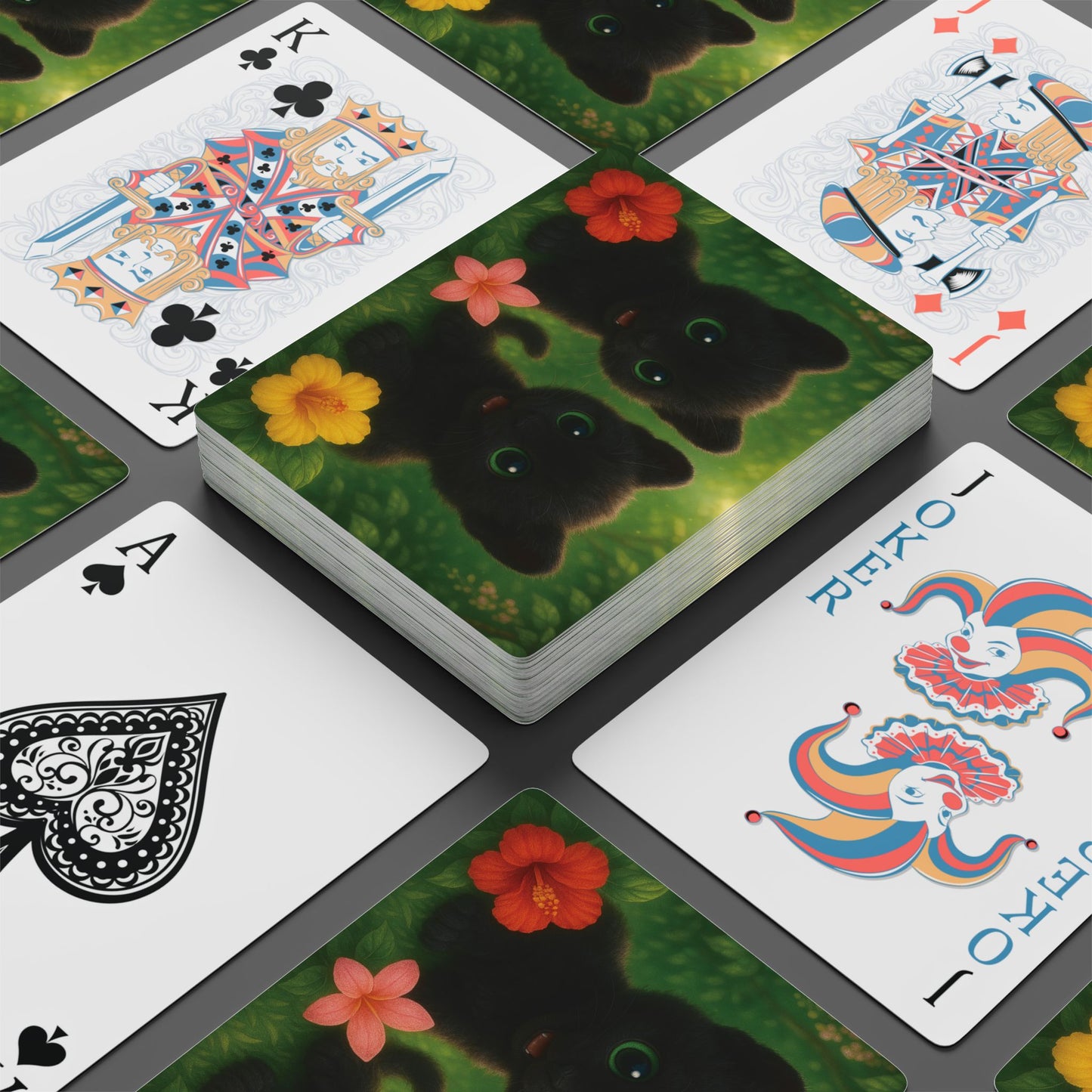 Poker Playing Cards - Baby Black Panthers