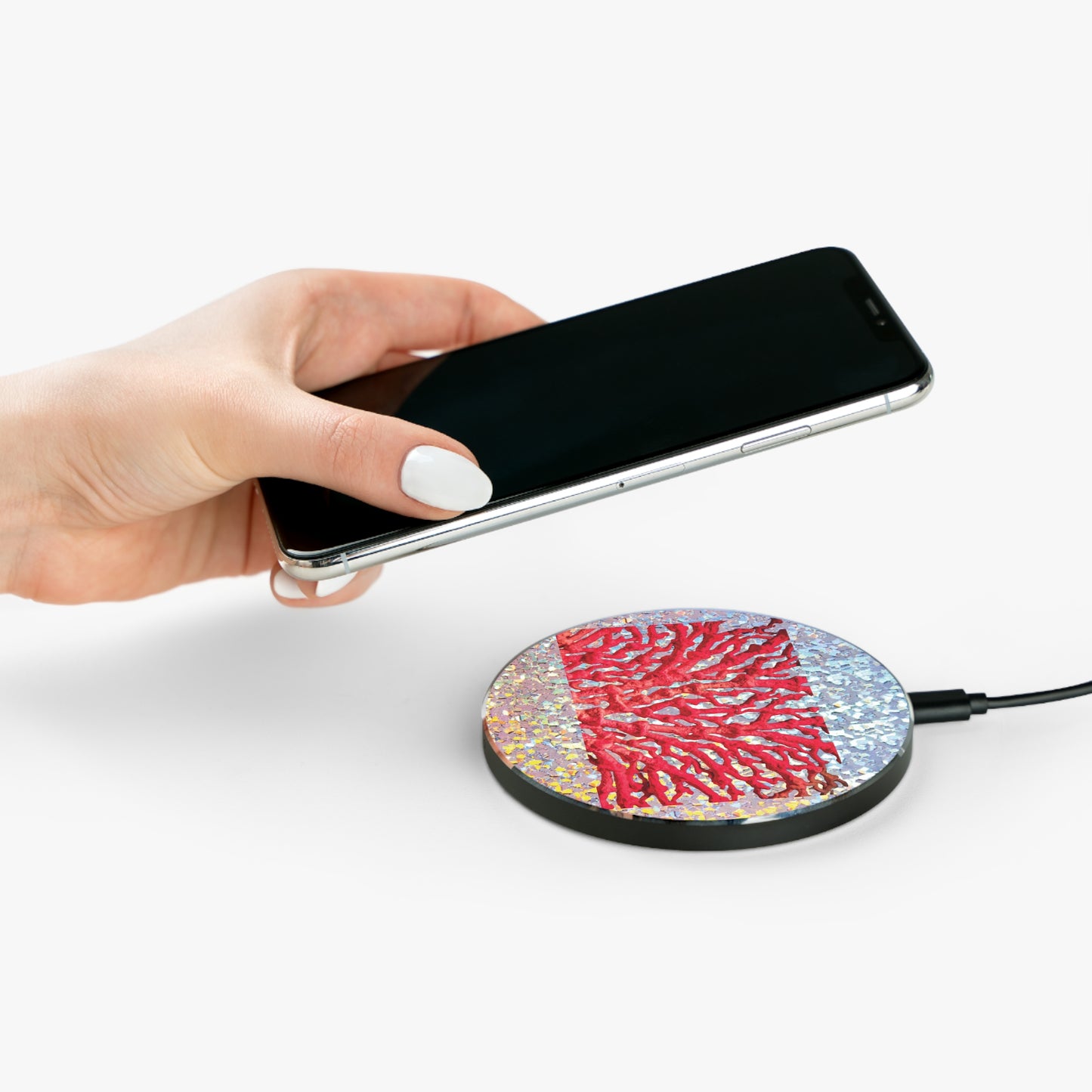 Wireless Charger - Disco Red Coral