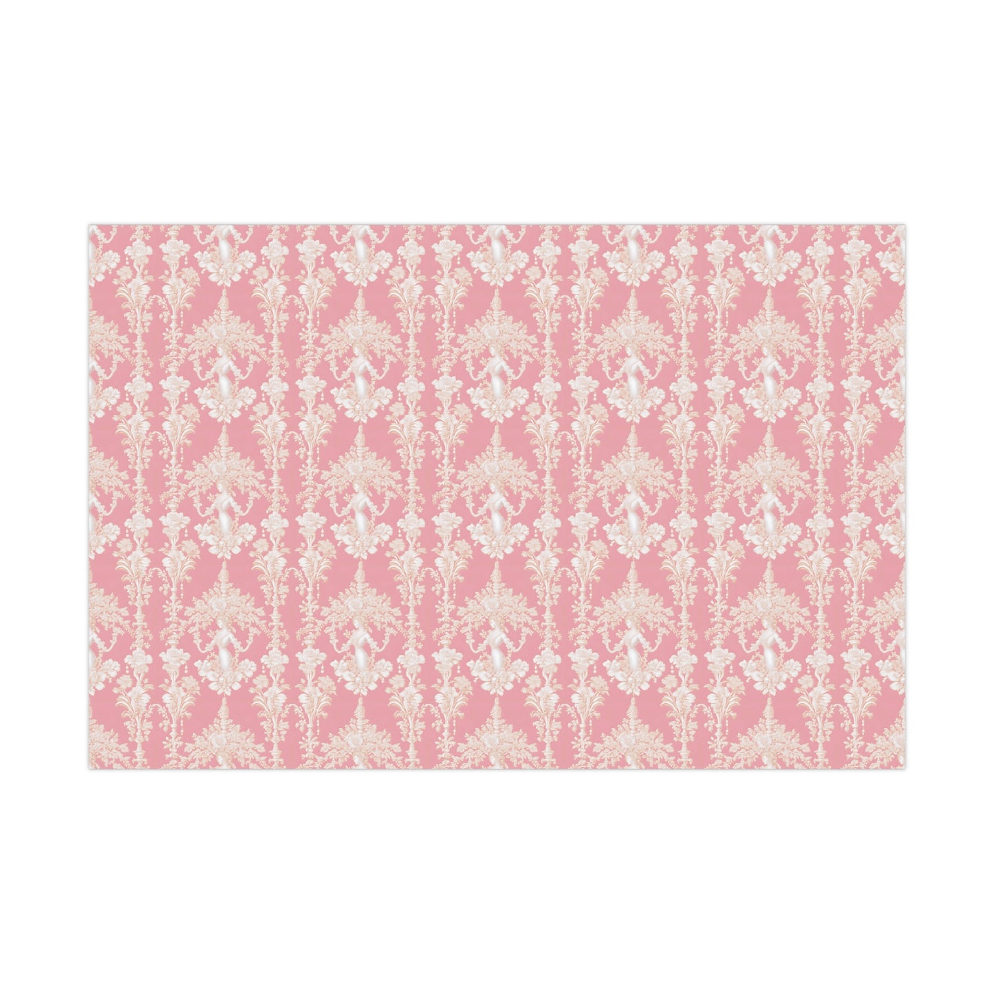 Gift Wrap Papers, Pearl Lady Toile / Hibiscus Pink, 3 Sizes