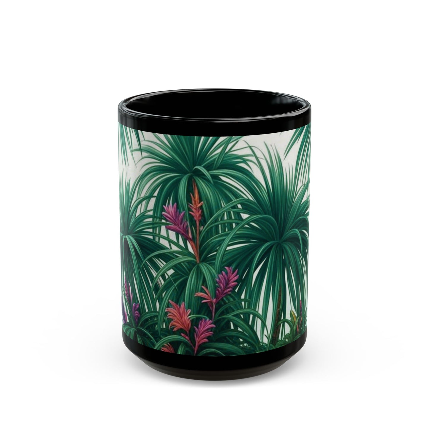 Black Coffee Mug - Tiny Palm Island