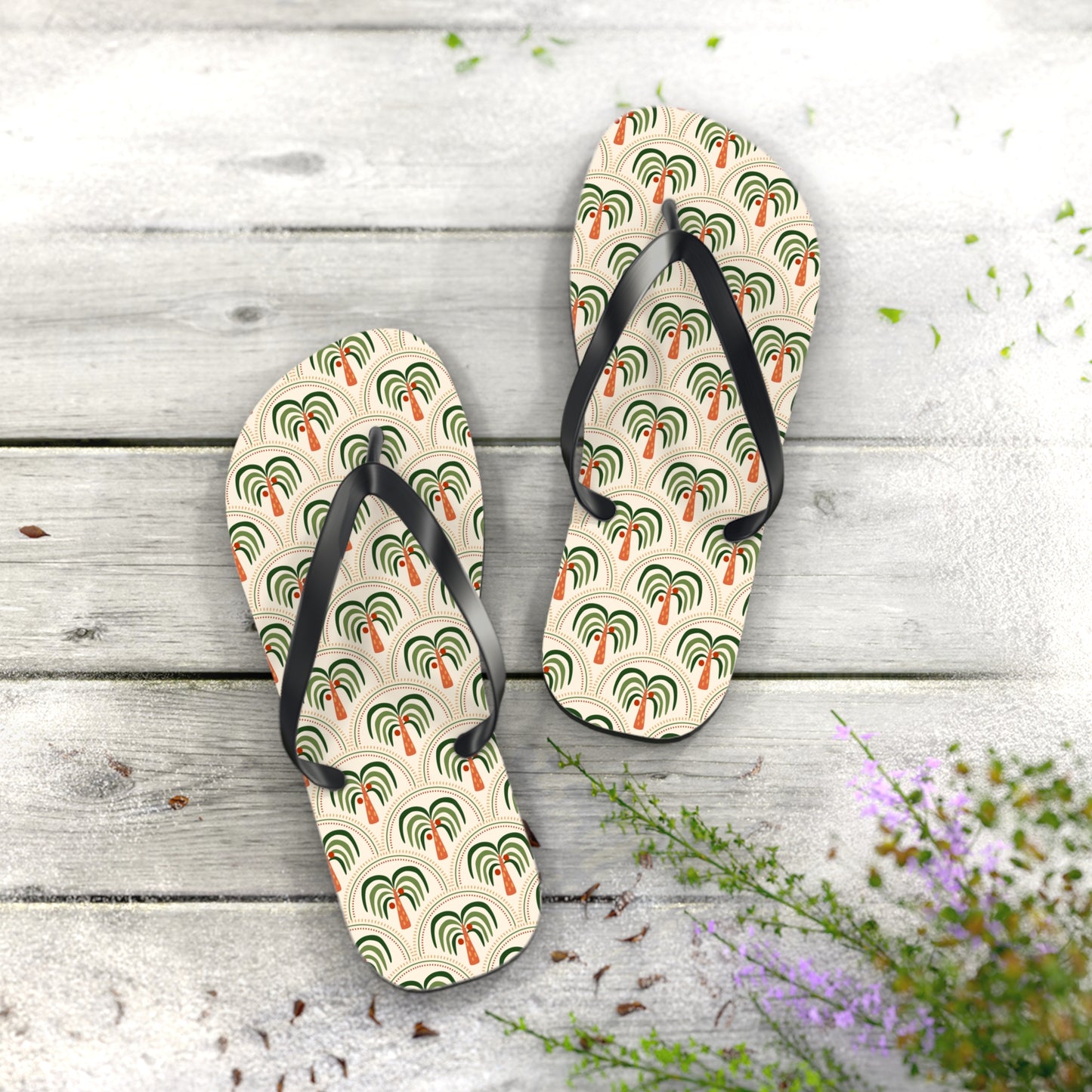 Flip Flops - Exotic Stylized Palms