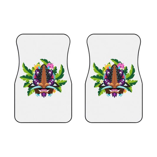 Tropical Tiki Boss Hake Car Floor Mats - SET of 2