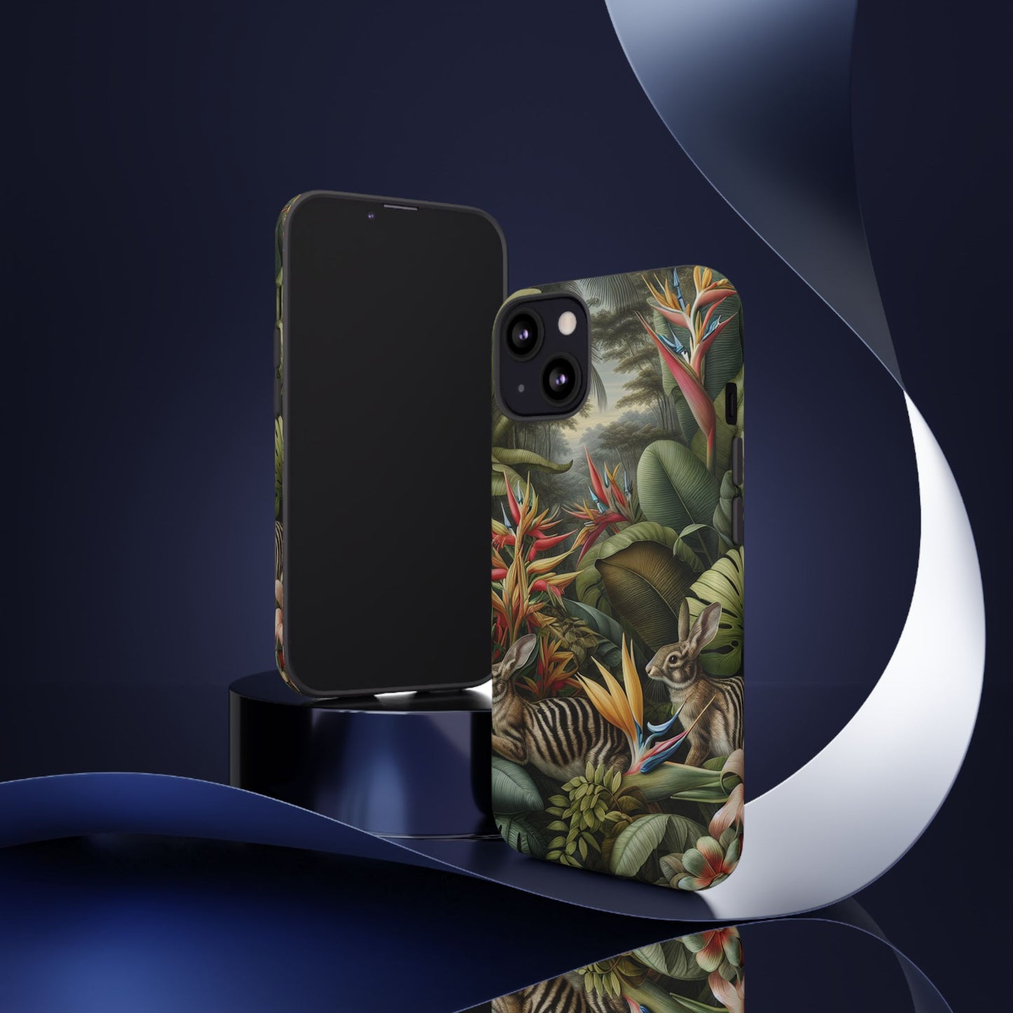 Rainforest Rabbit Outing Phone Case - Tough Cases with Summer Vibe