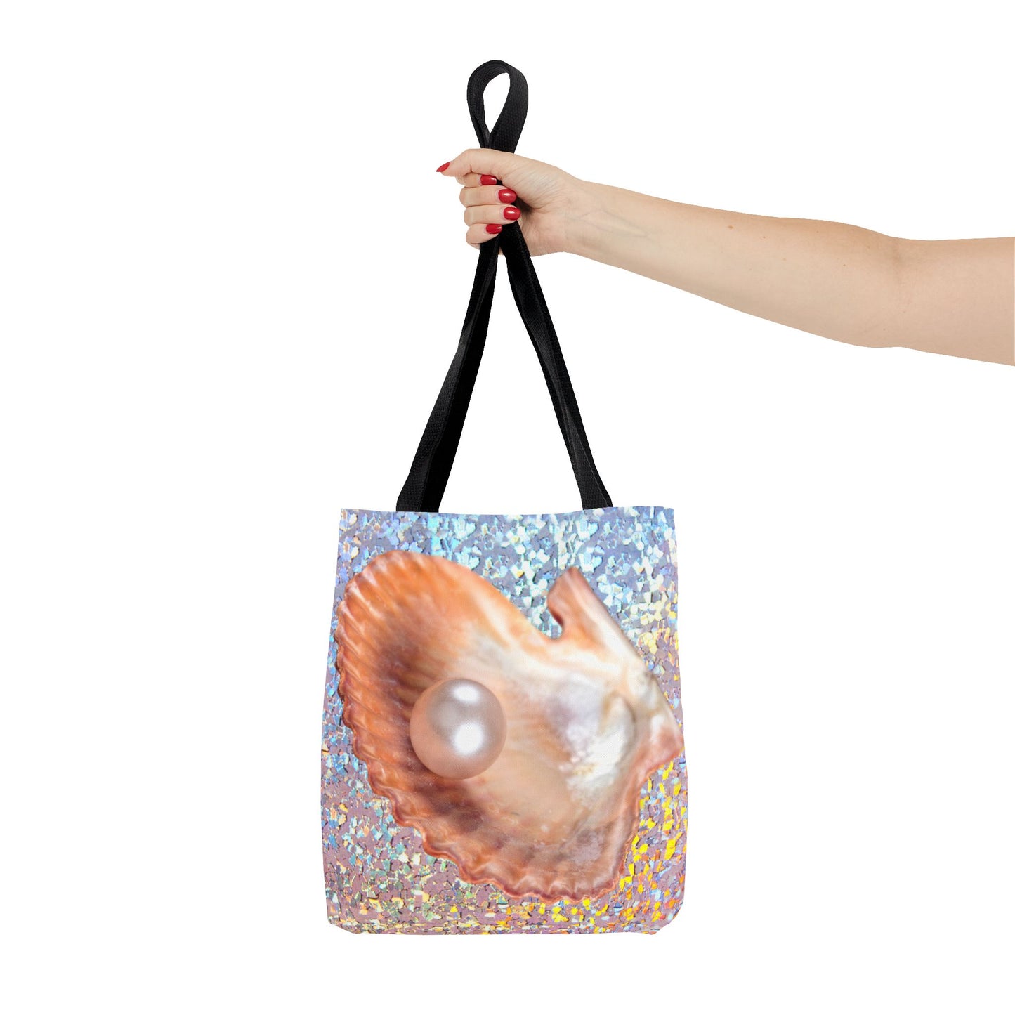 Disco Peach Pearl & Shell Tote Bag - 3 Sizes