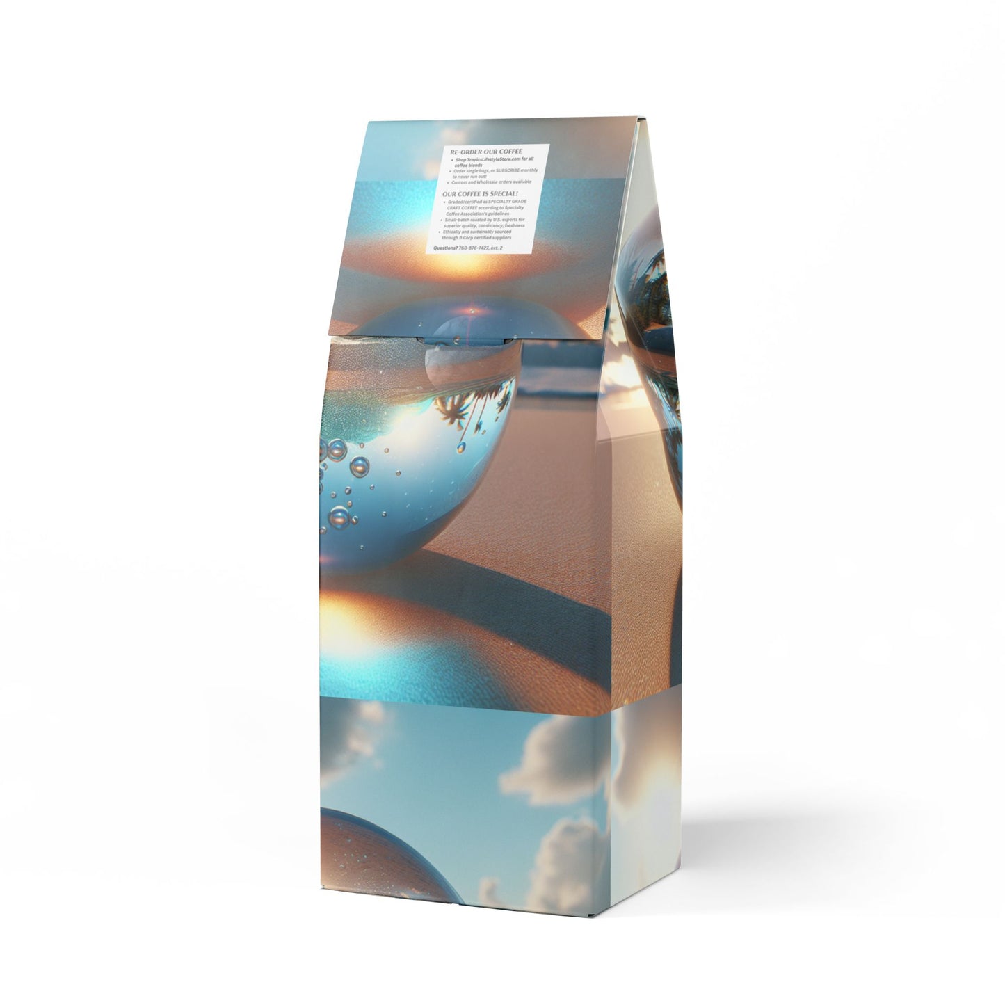 Cocoa Palms Blend™ (Medium-Dark Roast) Specialty Grade Craft Coffee / Beach Illusion Ball