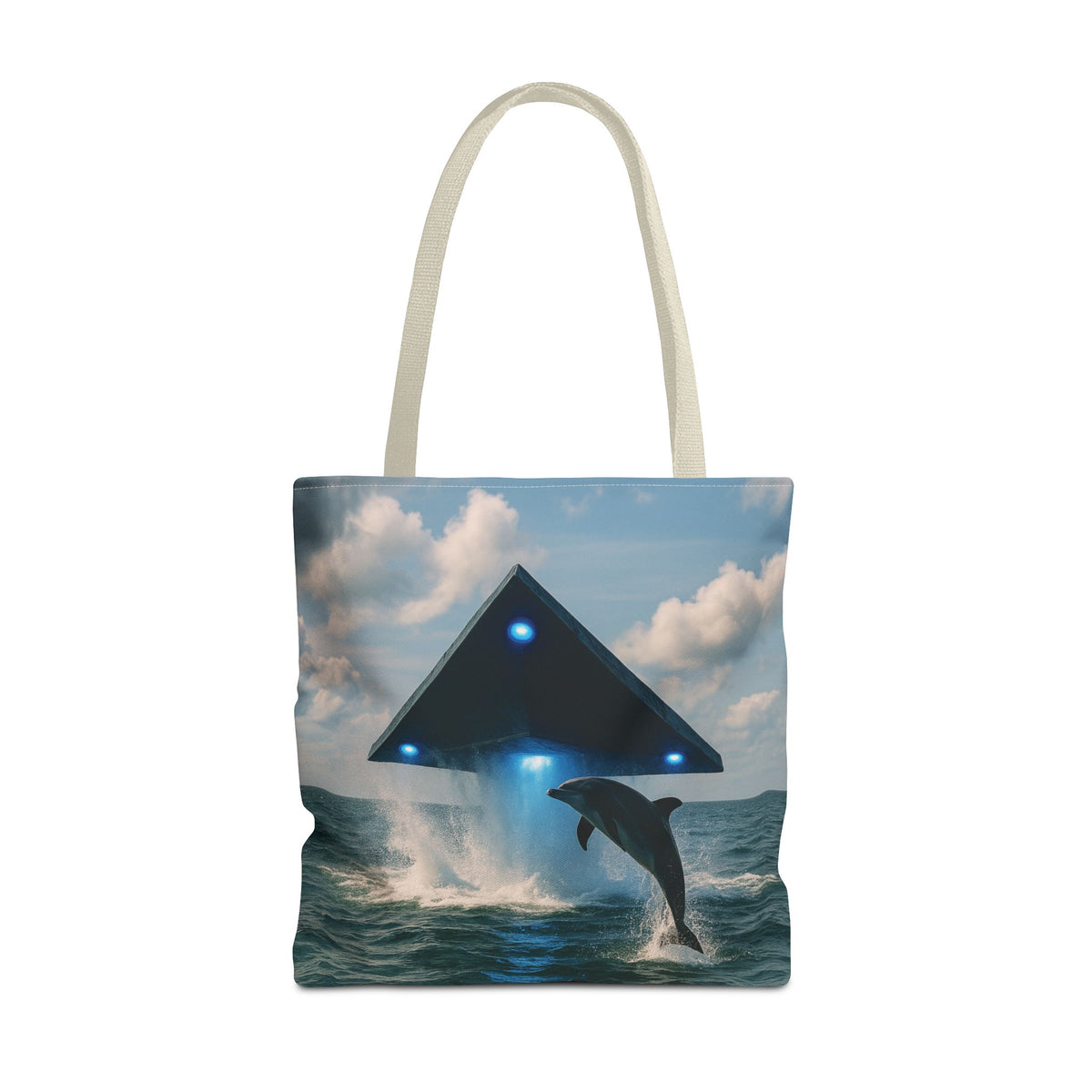 UFO and Dolphiin Tote Bag - 3 Sizes
