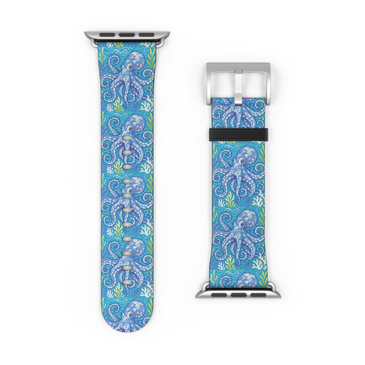 Apple Watch Band - Octopus Kraken Joe, Blue
