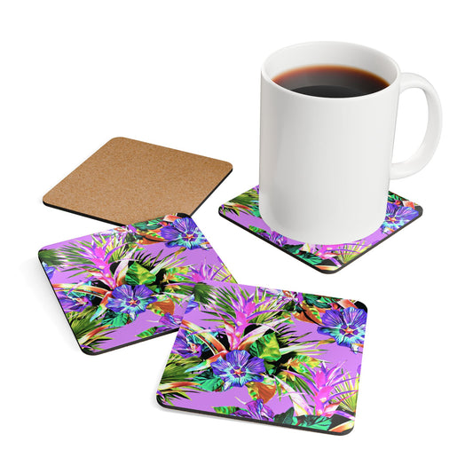 Coaster Set - Plant=Palooza, purple