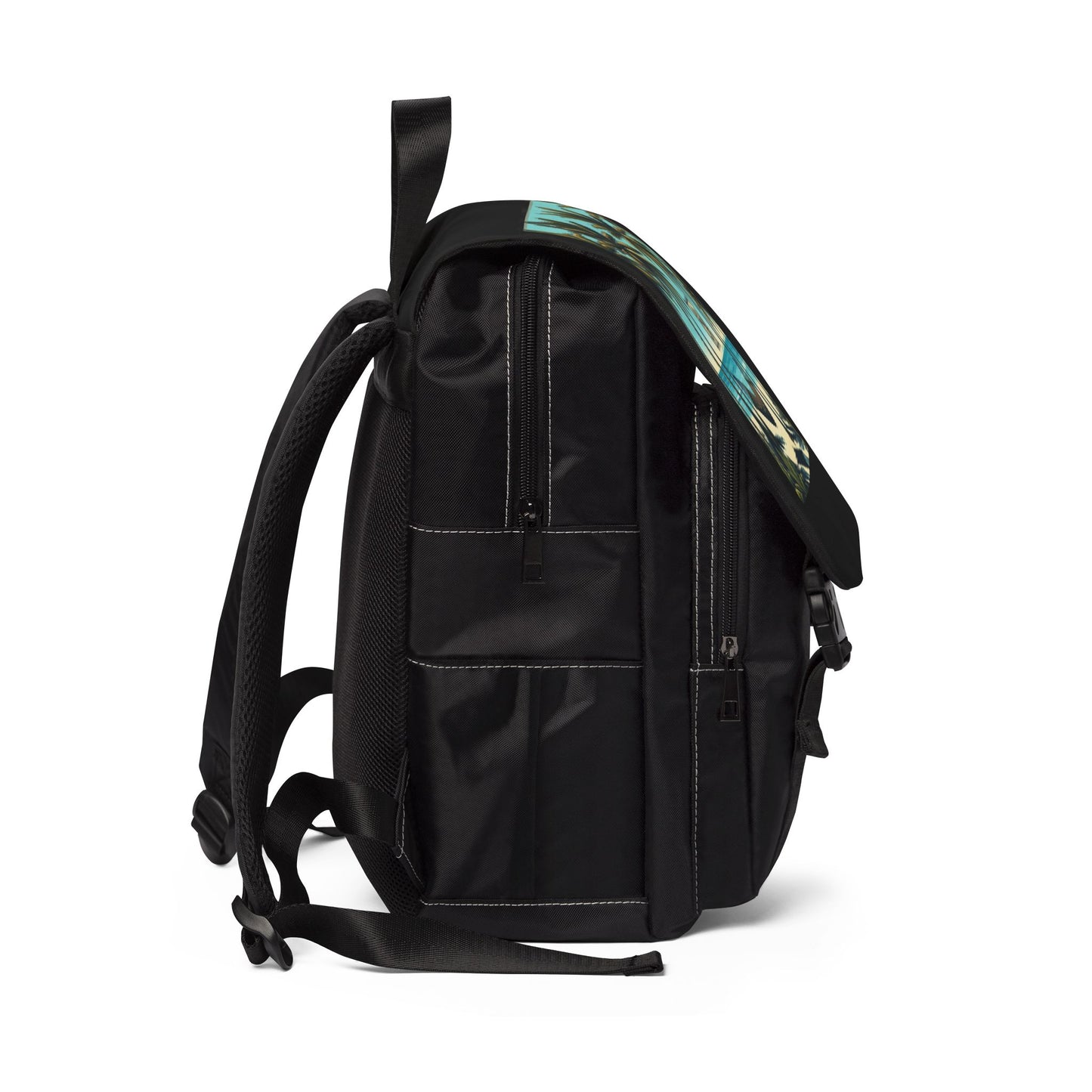 Hammock on the Beach/Black Casual Backpack - Perfect for Everyday Adventures