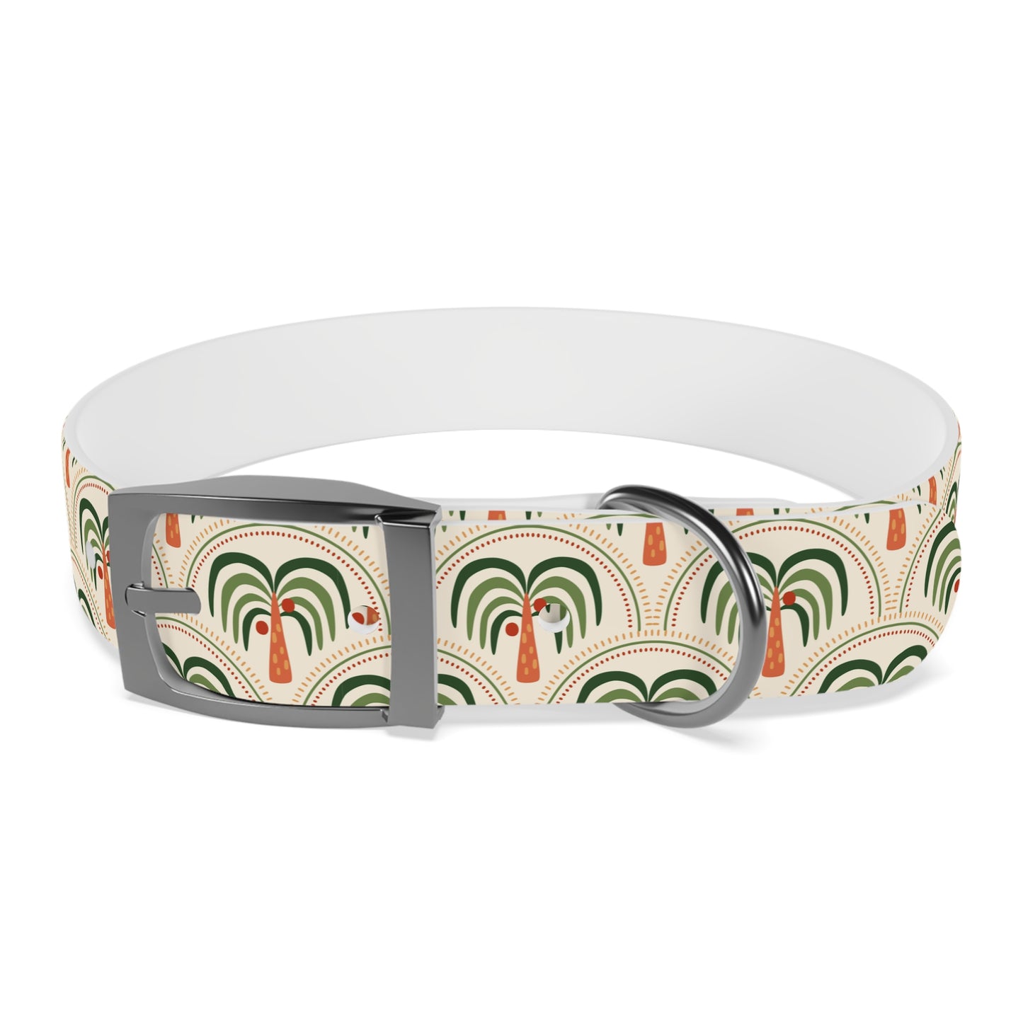 Dog Collar - Stylized Mosaic Palms