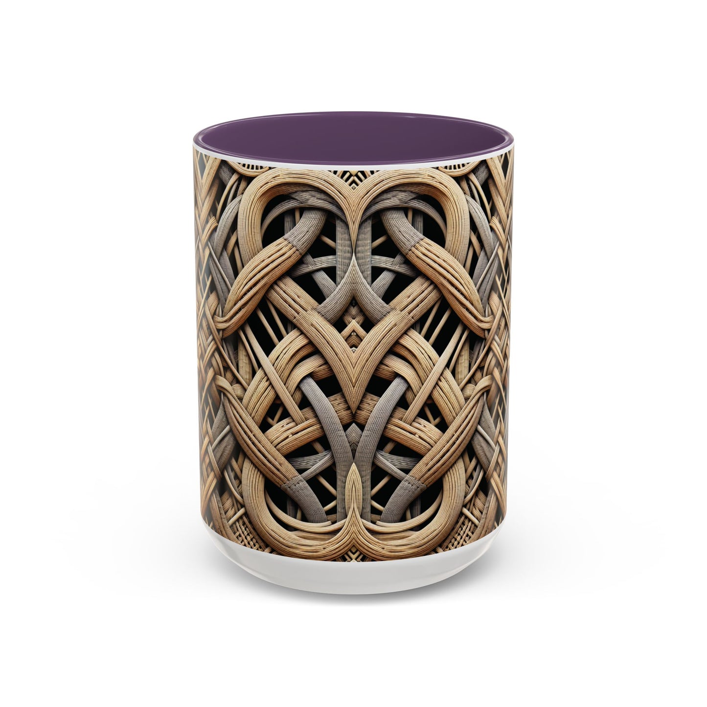 Accent Coffee Mug (11, 15oz), 8 Colors - Beach Wicker