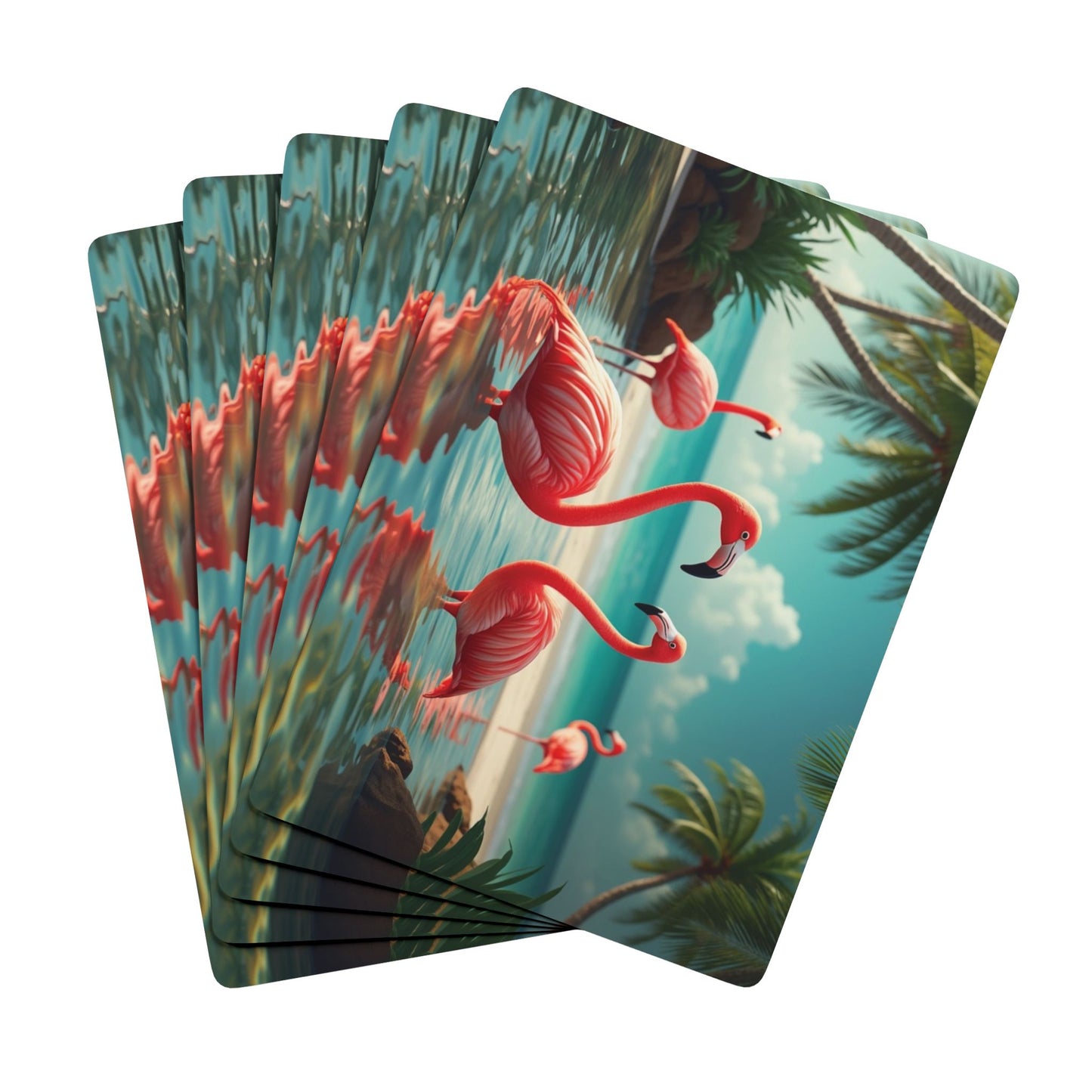 Poker Playing Cards - Flamingo Morning Dip