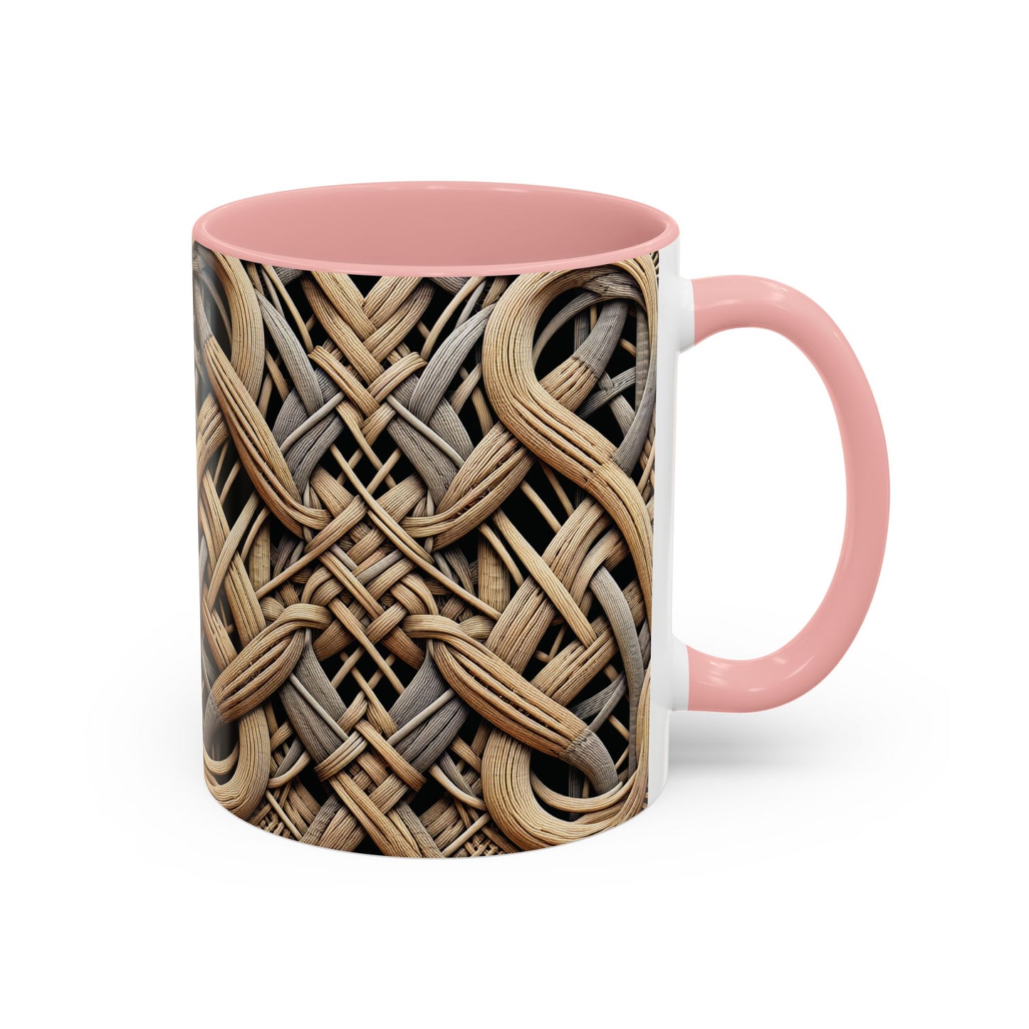 Accent Coffee Mug (11, 15oz), 8 Colors - Beach Wicker