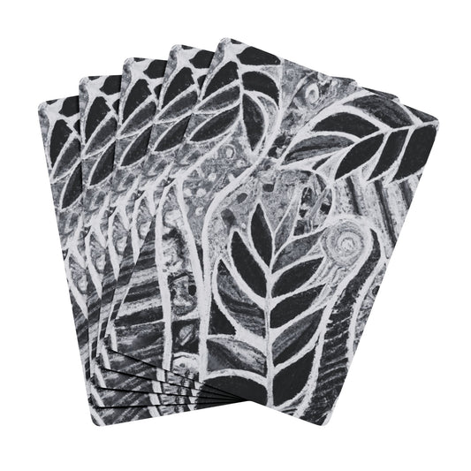Poker Playing Cards - Amazon Whimsy, Noir