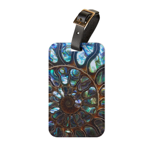 Luggage Tag - Ammonite & Abalone