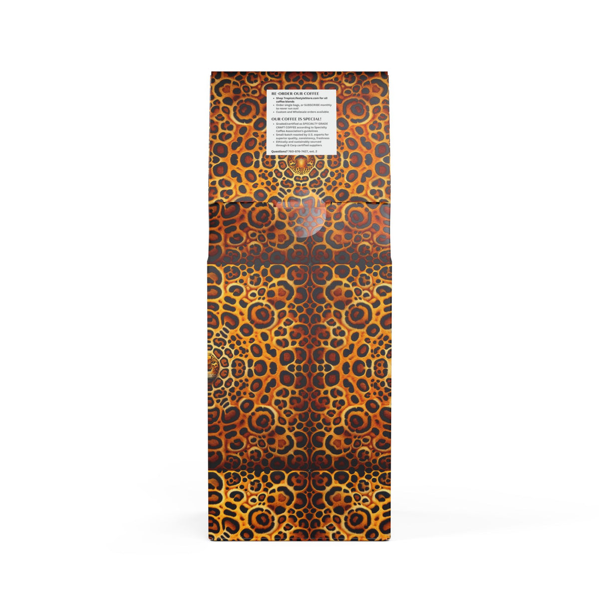 Rainforest Mist™ Single Origin DECAF (Medium Roast) Specialty Grade Coffee / Rainforest Jaguar Spots