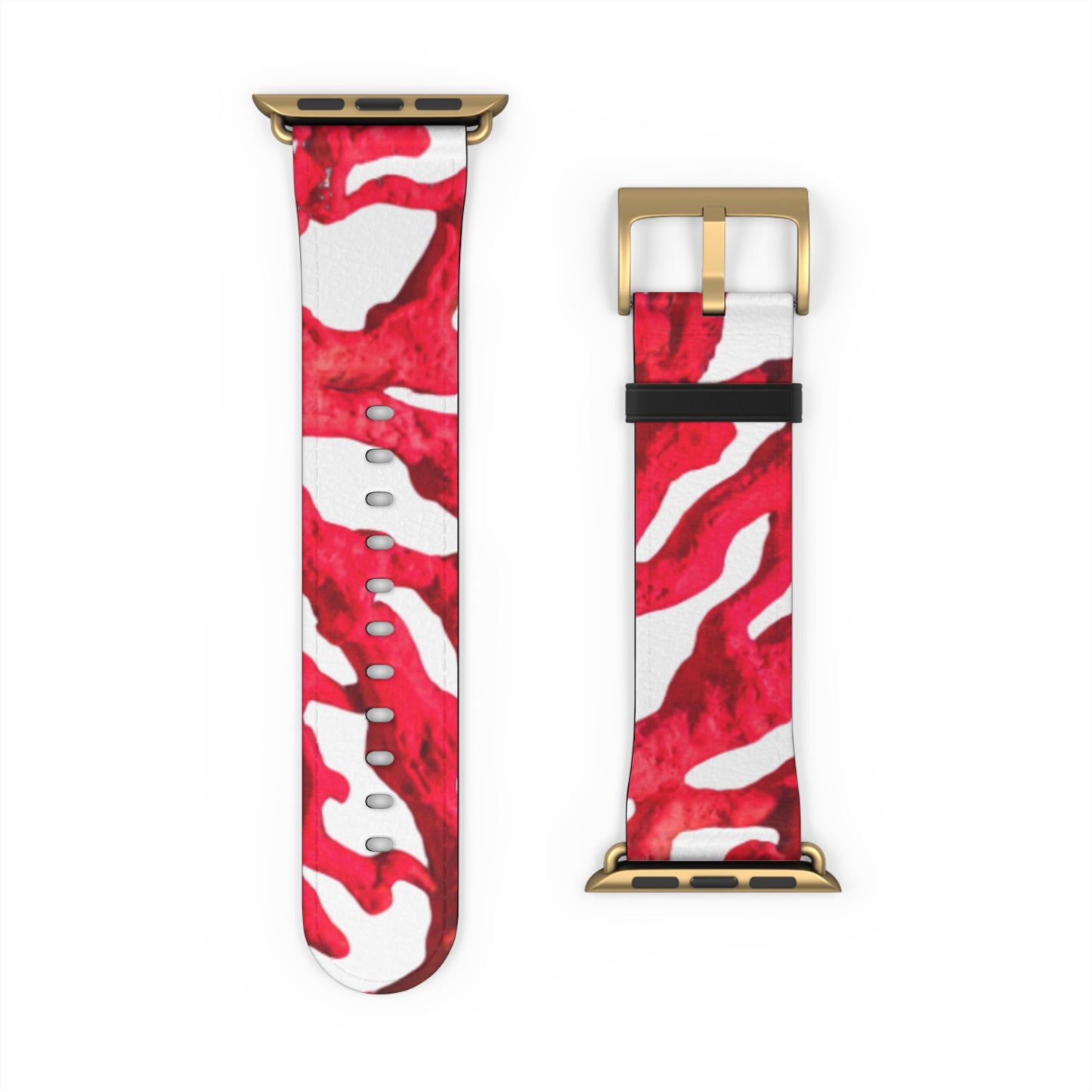 Apple Watch Band - Red Coral, white background