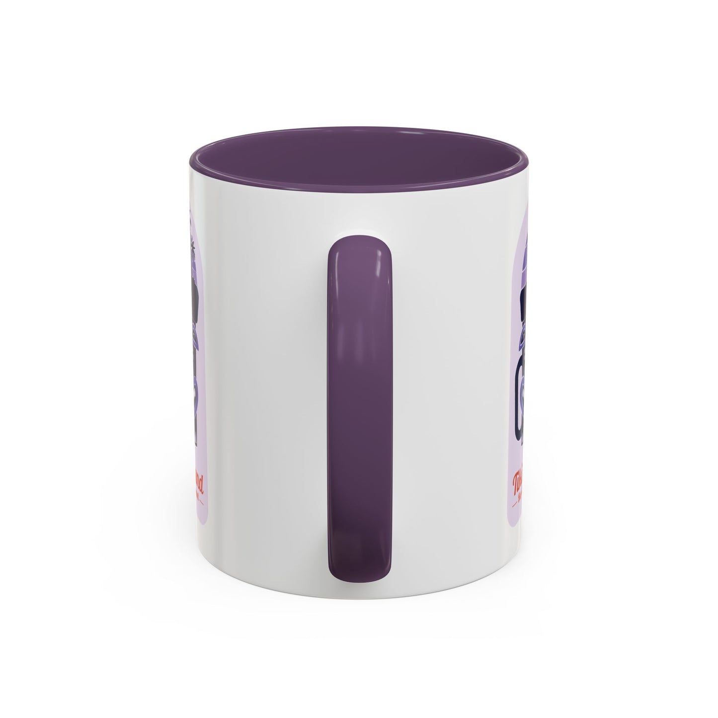 Tiki Island Accent Coffee Mug - Fun Tropical Drinkware for Beach Vibes, purple