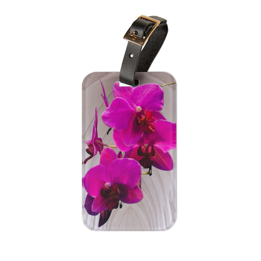 Luggage Tag - Purple Orchid, Gothic