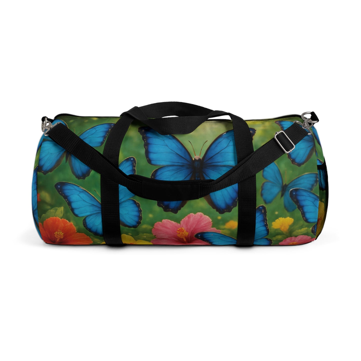 Tropical Rainforest Duffel Bag - Perfect for Travel and Gym / Morpho Butterlfy Flight