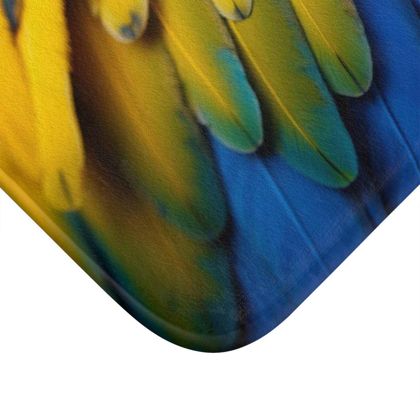 Macaw Feathers Bath Mat, 2 Sizes - Tropical Vibes for Home Decor