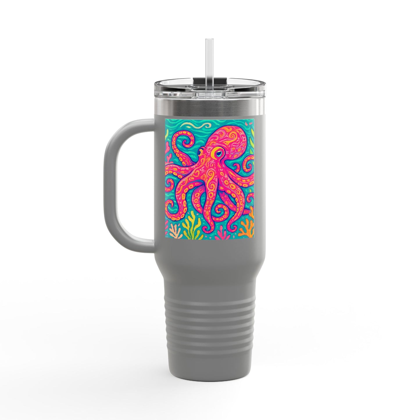 Kraken Joe/Red Insulated Travel Mug - 40oz - Perfect for Outdoor Adventures