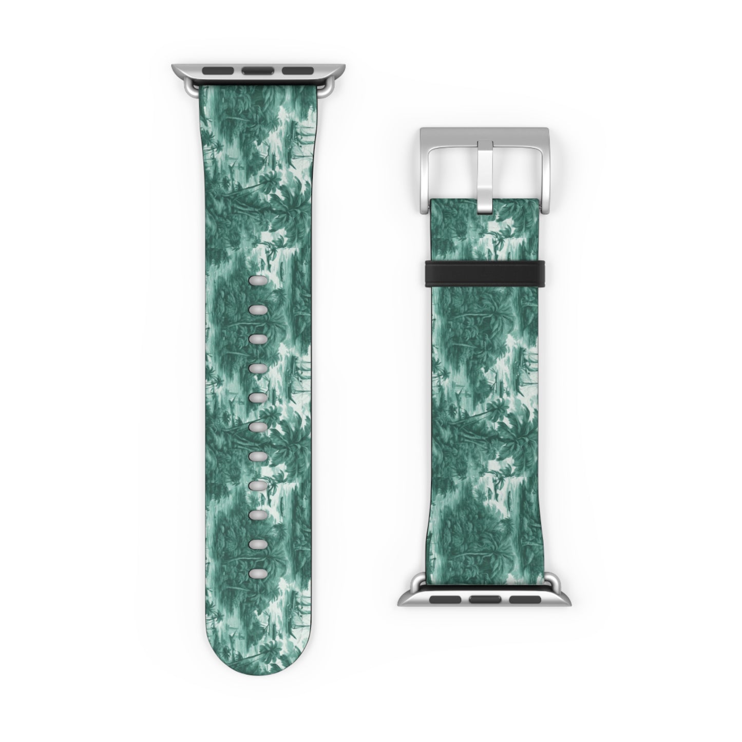 Apple Watch Band - Tropical Toile, evergreen