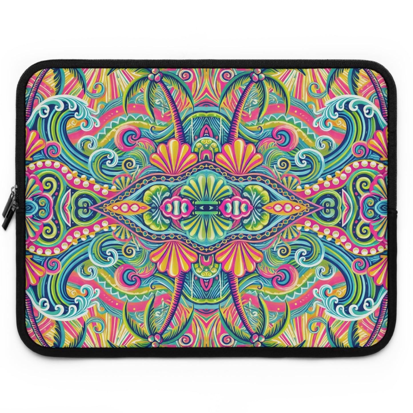 Tropical Laptop Sleeve, 5 Sizes - Perfect for Beach Lovers & Students / Kaleido Bay