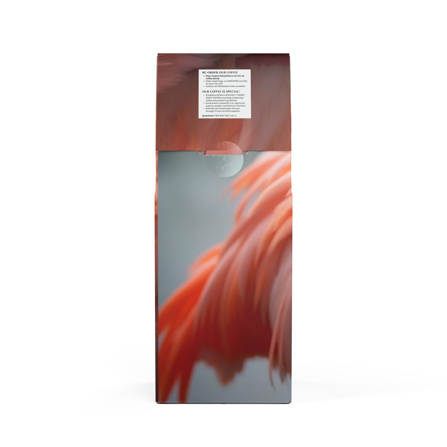 Cocoa Palms Blend™ (Medium-Dark Roast) Specialty Grade Craft Coffee / Flamingo Feathers