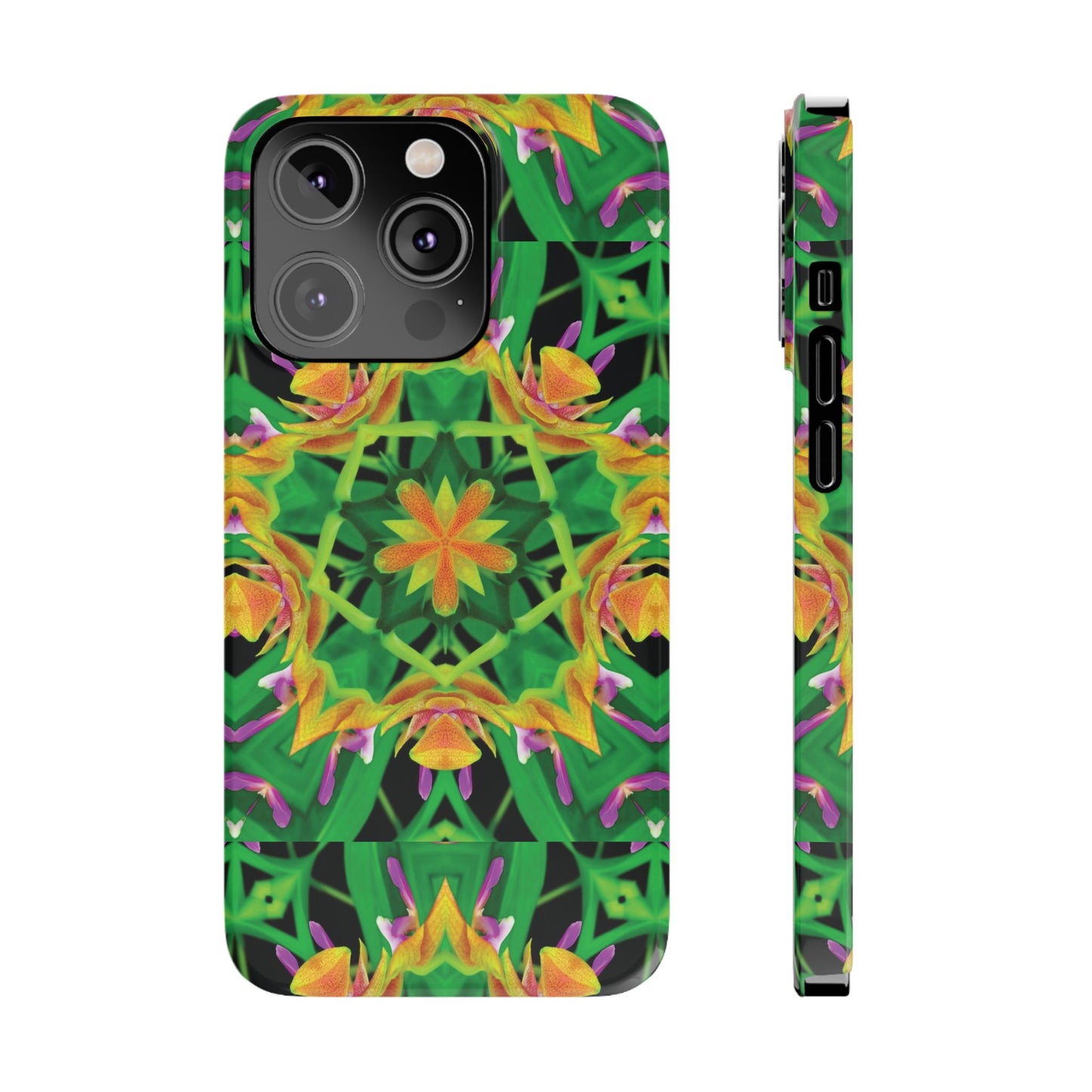 Slim Phone Cases - Orchid Kaleidoscope #2