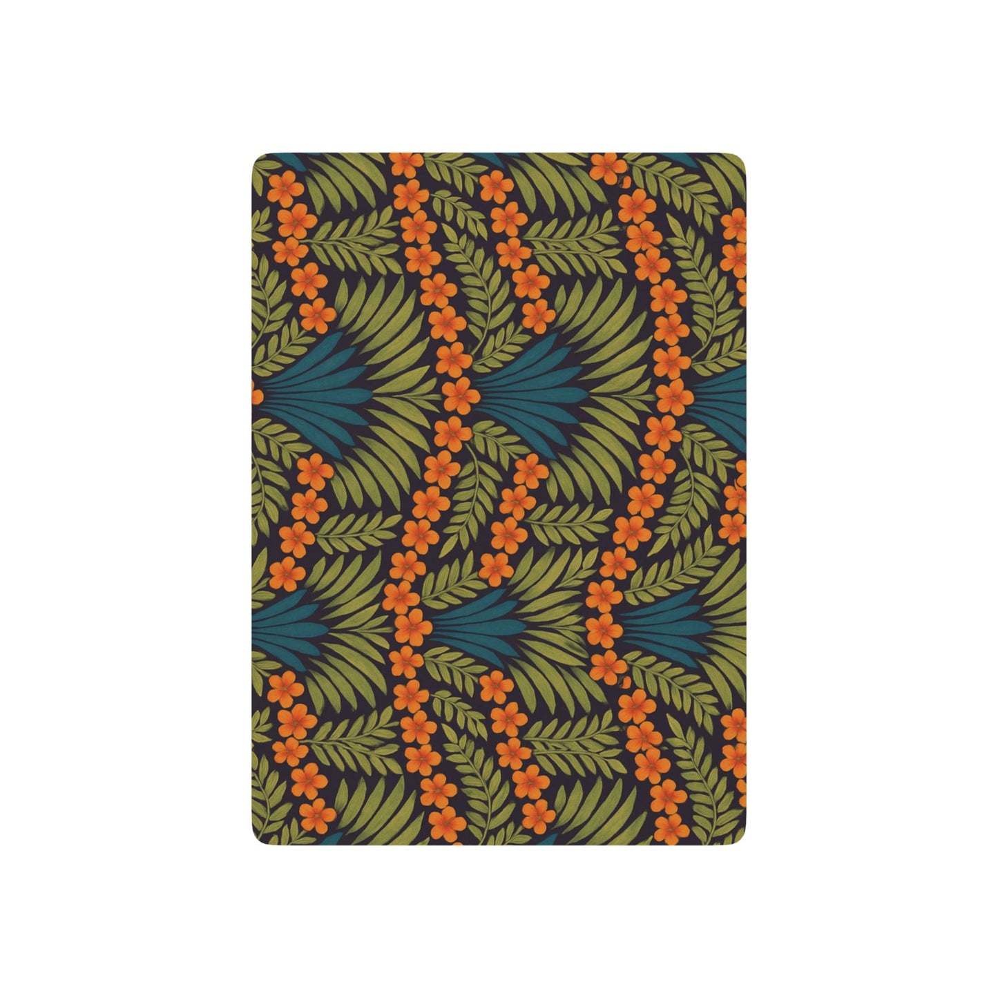 Poker Playing Cards - Hibiscus Fan Dance, Orange
