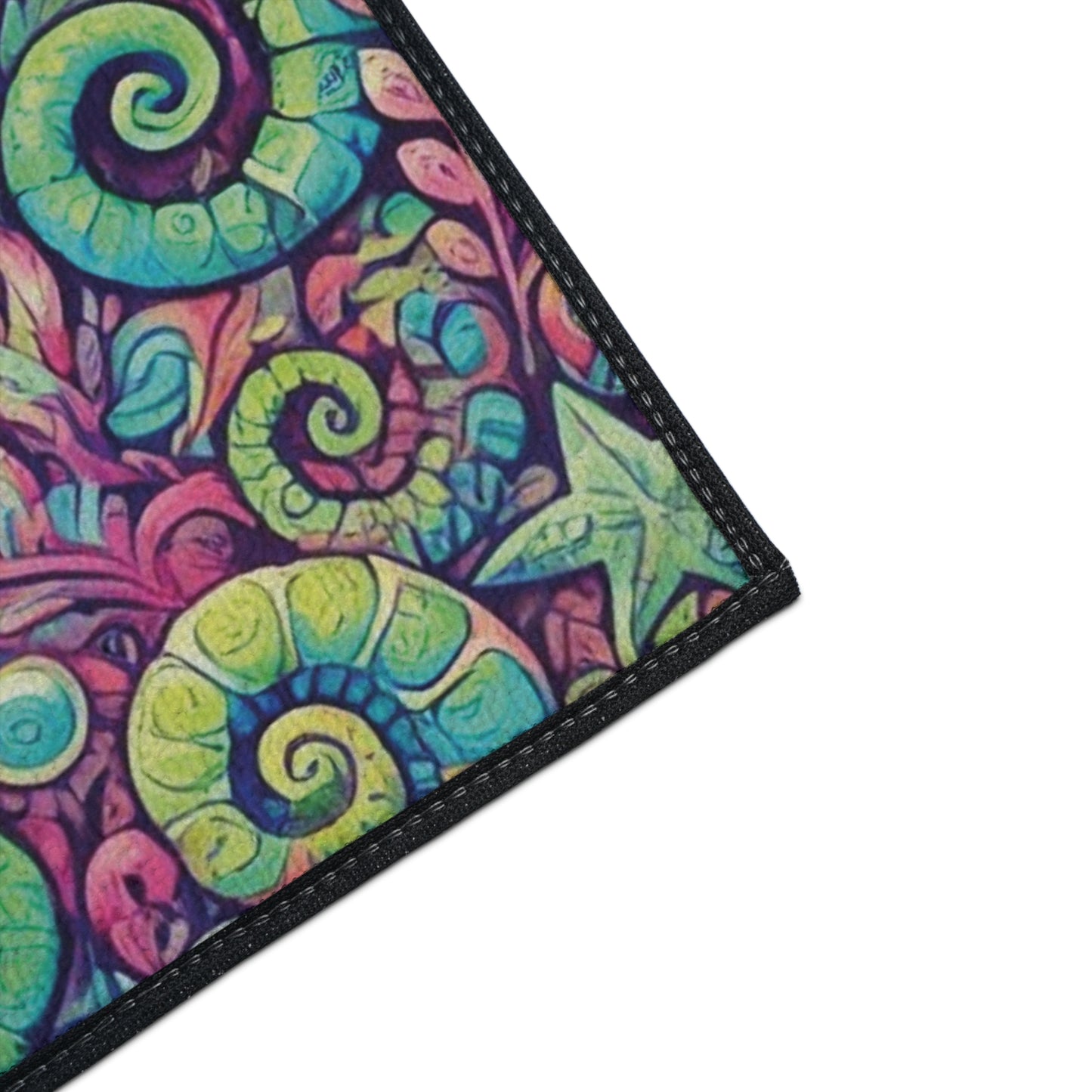 Heavy Duty Floor Mat, 5 Sizes – Tropical Area Rug for Home Décor / Seahorses